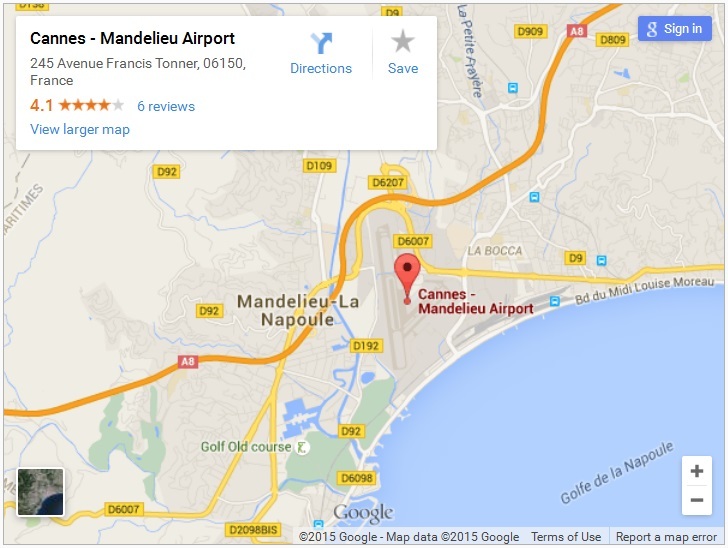 Private Jet Charter - Cannes Mandelieu Airport - France